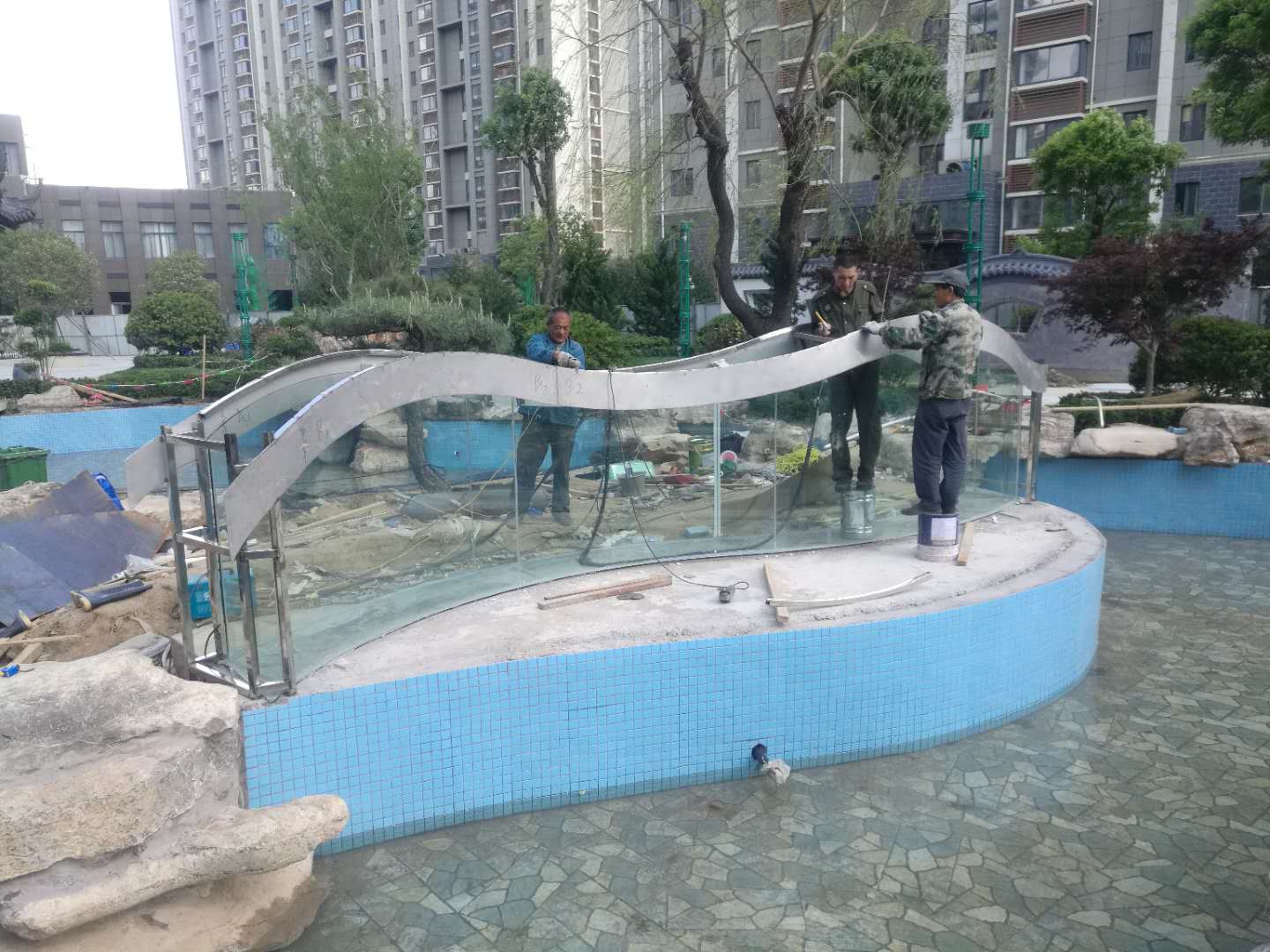 泰安天竺佳苑喷泉(图1)